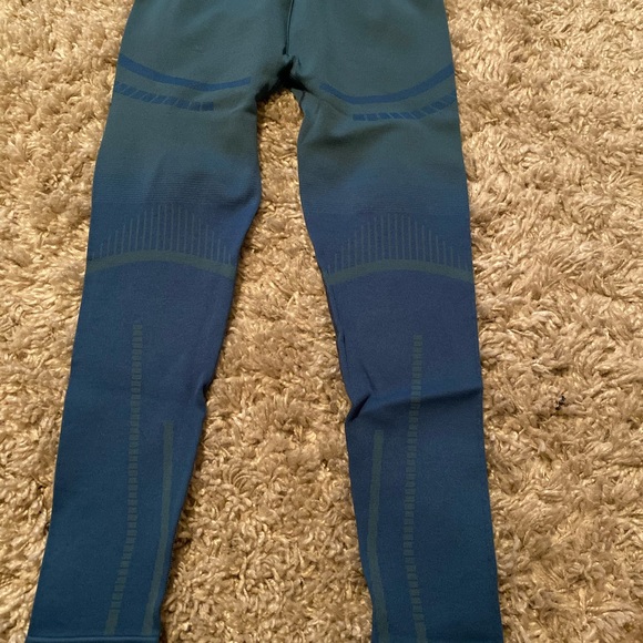 Gymshark GEO SEAMLESS LEGGINGS Teal - Picture 8 of 8